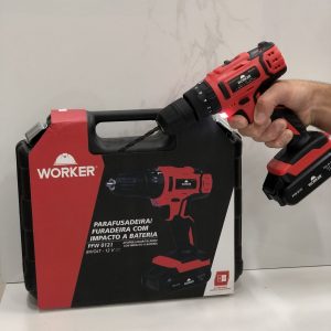 Parafusadeira/Furadeira com impacto a bateria - Worker 220V