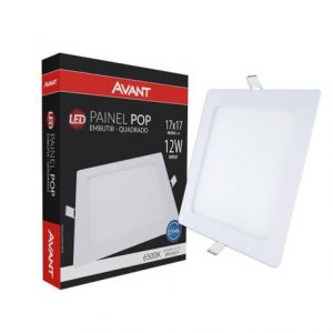 Avant Painel Pop Embutir Quadrado 17x17cm 12W 6500K
