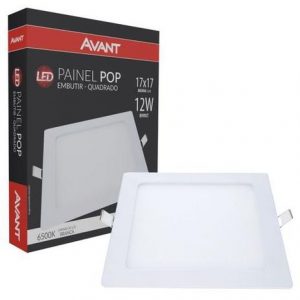 Avant Painel Pop de Embutir Quadrado 17x17cm 12W 300K
