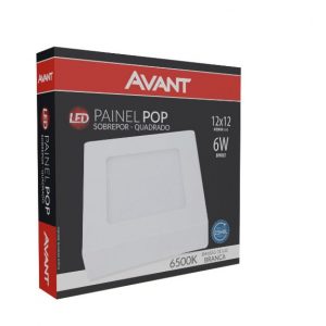 Avant Painel Pop de Sobrepor Quadrado 12x12cm  6W 6500K