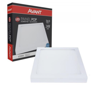 Avant Painel Pop Sobrepor Quadrado 30x30cm 24W 6500k