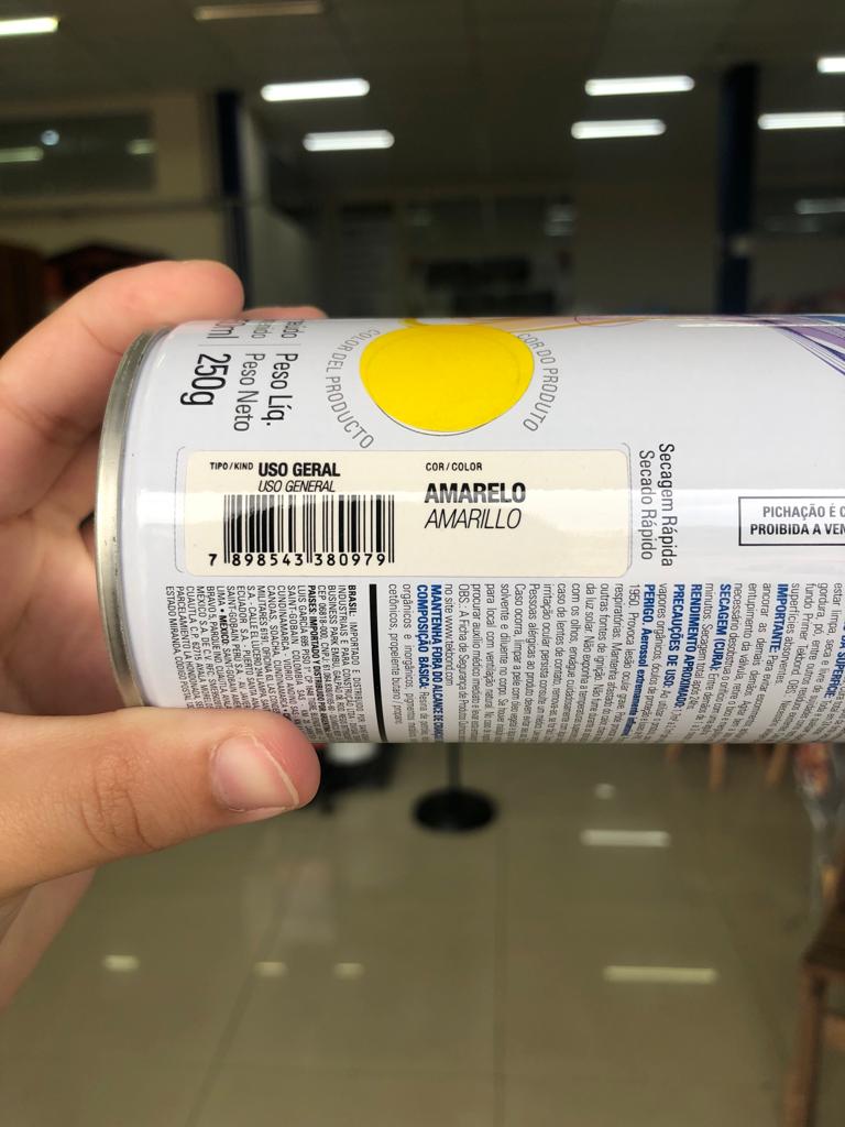 Tinta Spray Super Color Amarelo - Tek Bond - Imagem 2
