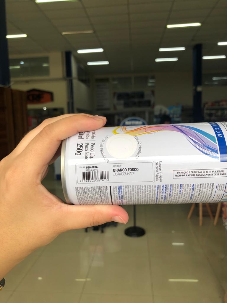 Tinta Spray Super Color Branco Fosco - Tek Bond - Imagem 2