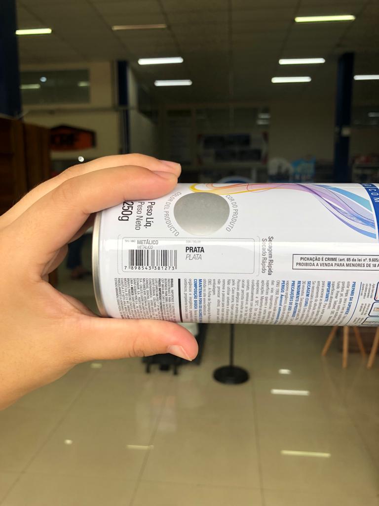 Tinta Spray Super Color Prata - Tek Bond - Imagem 2