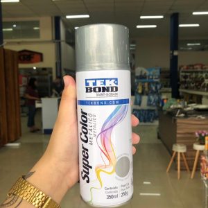 Tinta Spray Super Color Prata - Tek Bond