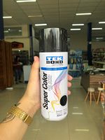 Tinta Spray Super Color Preto Brilhante - Tek Bond