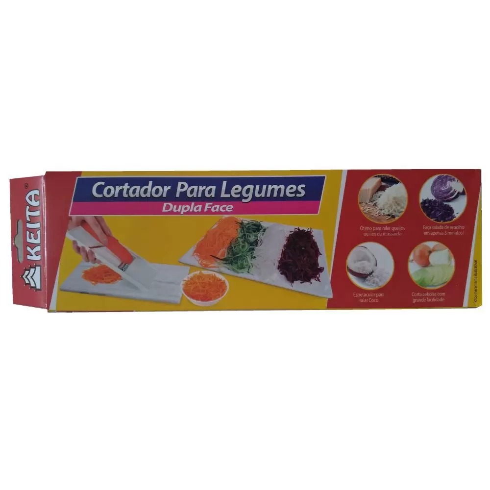 Cortador Ralador De Legumes Dupla Face Keita - Imagem 2