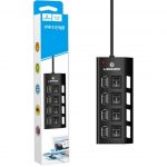 Hub Extensor 4 Portas USB 2.0 Com Interruptor Lehmox