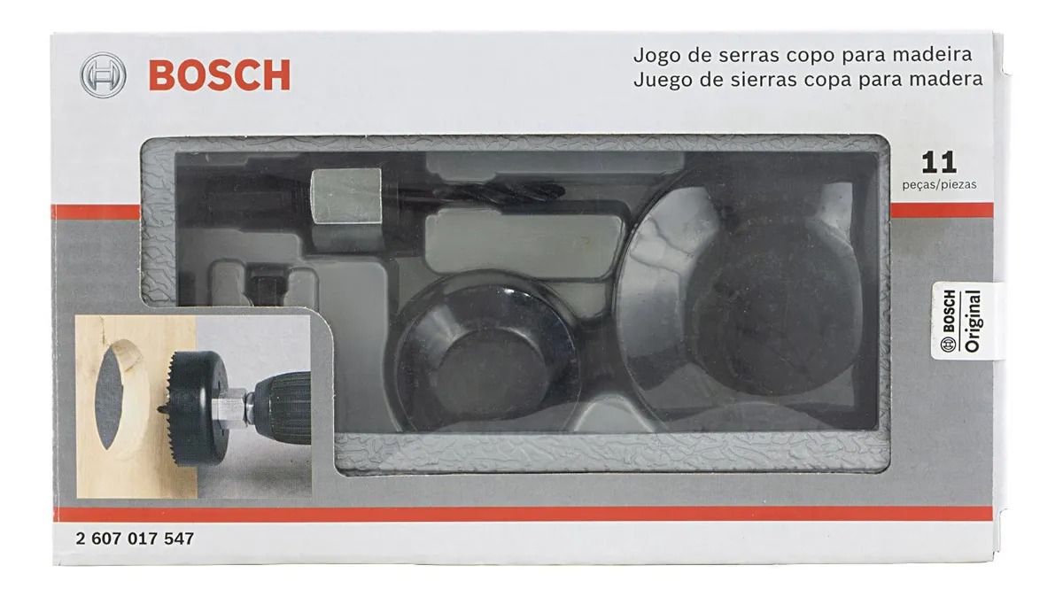 Jogo De Serra Copo Madeira 11 Peças Bosch
