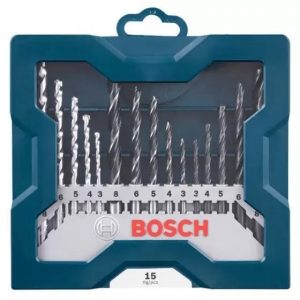Jogo de Brocas 15 Peças Bosch Mini X-Line