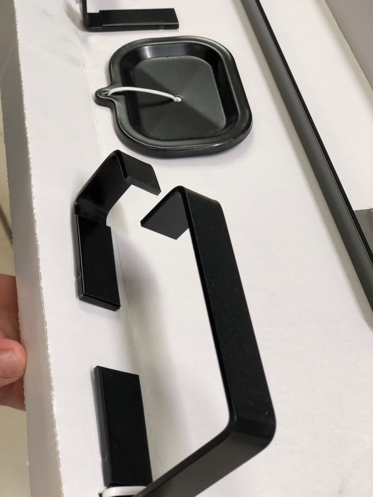 Kit Acessórios Para Banheiro Semi Luxo LG Metais Preto - Imagem 2
