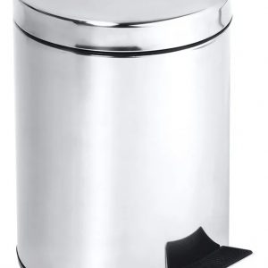 Lixeira de Aço Inox com Pedal Redonda 5 Litros