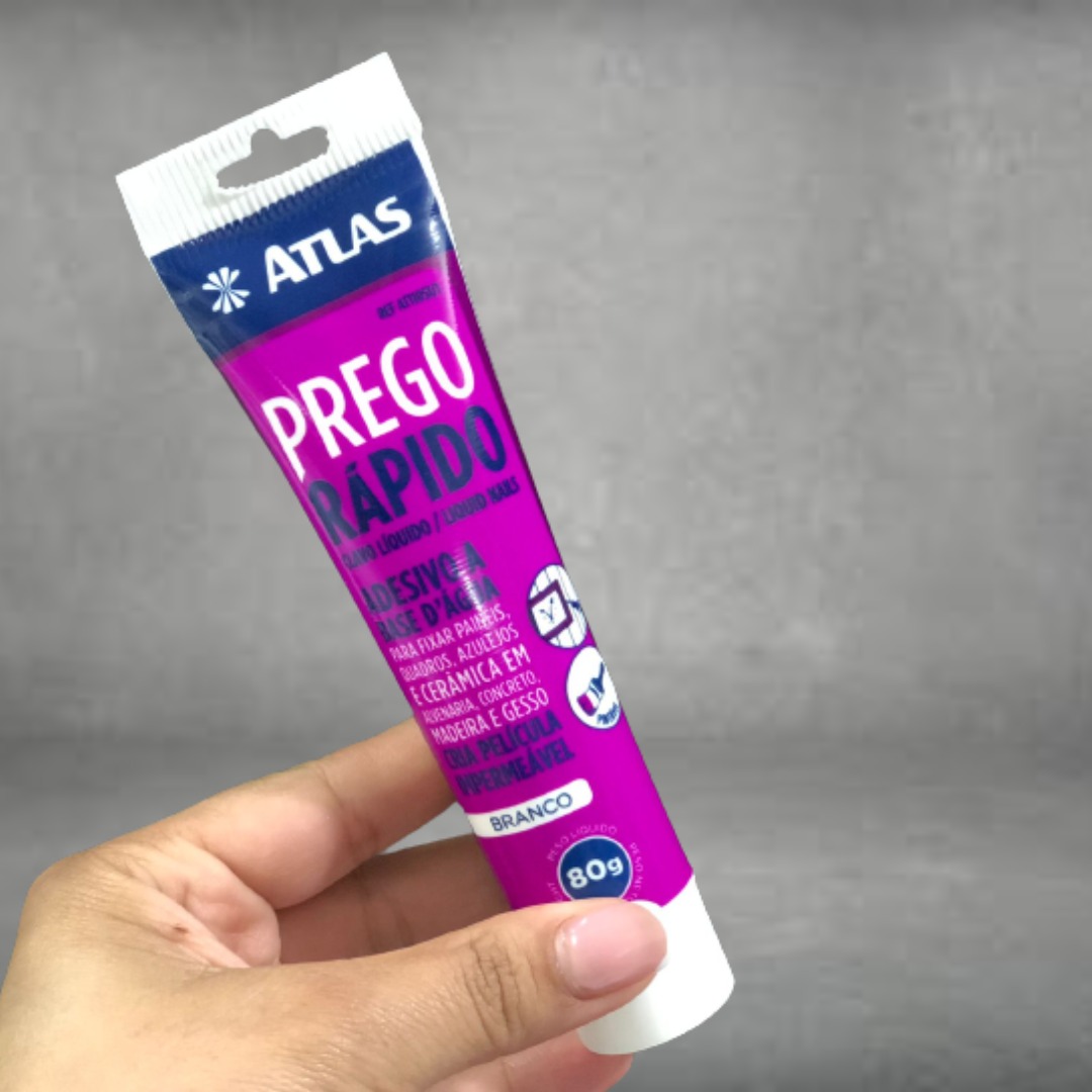 Adesivo Prego Rápido Fixação Em Geral 80g Atlas