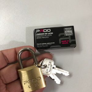 Cadeado de Latão com 2 Chaves LT-25mm Pado