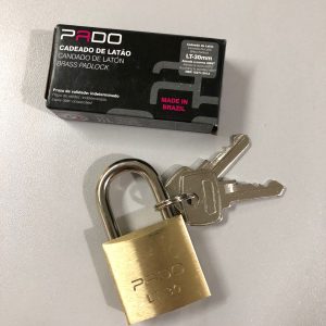 Cadeado de Latão com 2 Chaves LT-30mm Pado