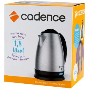 Chaleira Elétrica 1,8L Cadence Inox Super