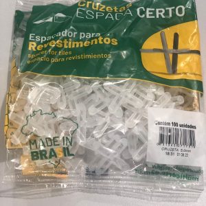 Espaçador Cruzeta Para Revestimentos 5 mm 100 Uni Multicerto