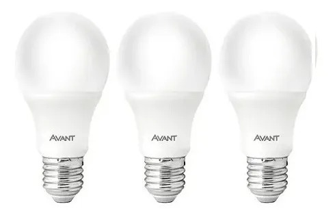 Kit Com 3 Lâmpadas Pera Led 15W 6500k Luz Branca Avant - Imagem 2