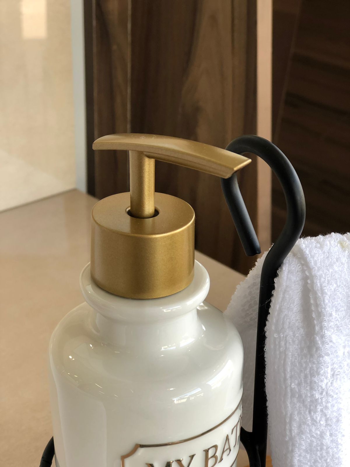 Kit Para Banheiro De Cerâmica My Bath Com Suporte Toalha - Imagem 6
