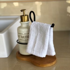 Kit Para Banheiro De Cerâmica My Bath Com Suporte Toalha