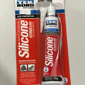 Silicone Alta Temperatura Vermelho 50g Tekbond