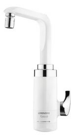 Torneira Elétrica Eletrônica Essence Mesa Branca/Cromada Lorenzetti 5500W 220V