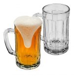Conjunto Com Duas Canecas de Chopp 500ml De Vidro