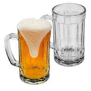 Conjunto Com Duas Canecas de Chopp 500ml De Vidro