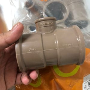 TE Redução Soldável Pvc 50x25mm Plastubos Pacote Com 10 Unidades
