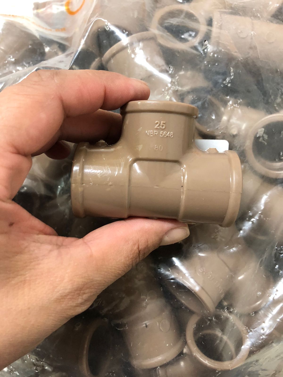 TE Soldável Pvc 25mm Plastubos Pacote Com 50 Unidades