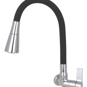 Torneira para Parede Color Cone Flexível Preta – LG Metais