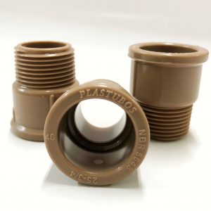 Adaptador Soldável Curto Pvc 25mmX3/4 Plastubos Pacote Com 50 Unidades