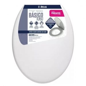 Tampa Assento Sanitário Básico Branco Encaixe Universal Atlas