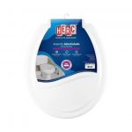 Tampa Assento Sanitário Almofadado Branco Encaixe Universal Herc