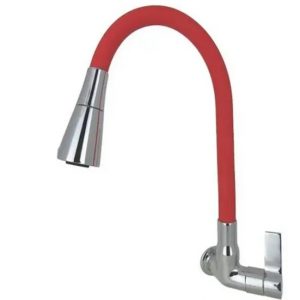 Torneira para Parede Color Cone Flexível Vermelha – LG Metais