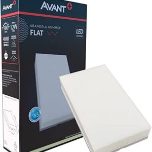 Avant Arandela De Parede Externa Led Hummer Flat 12W 4000K