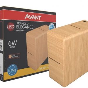 Avant Arandela Led Elegance Quattro Marfim 3000k 6w Bivolt