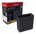 Avant Arandela Led Elegance Versati Preta 2 Fachos 4W 3000K