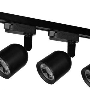 Avant Kit Trilho Elegance Preto Com 3 Spots em LED Bivolt 7W 6500K