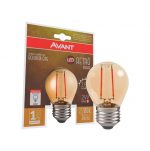 Avant Lâmpada Bolinha led Retrô Âmbar G45 2W Bivolt