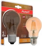 Avant Lâmpada Pera Retrô Filamento A60 LED 4W 2200K Bivolt