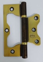 Dobradiça Ferca Sobrepor Ferro Latonado Oxidado 3"x 4" Cartela C/3 Pçs