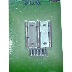 Dobradiça Ferca Ferro Zincada 2″ Cartela C/3 Pçs