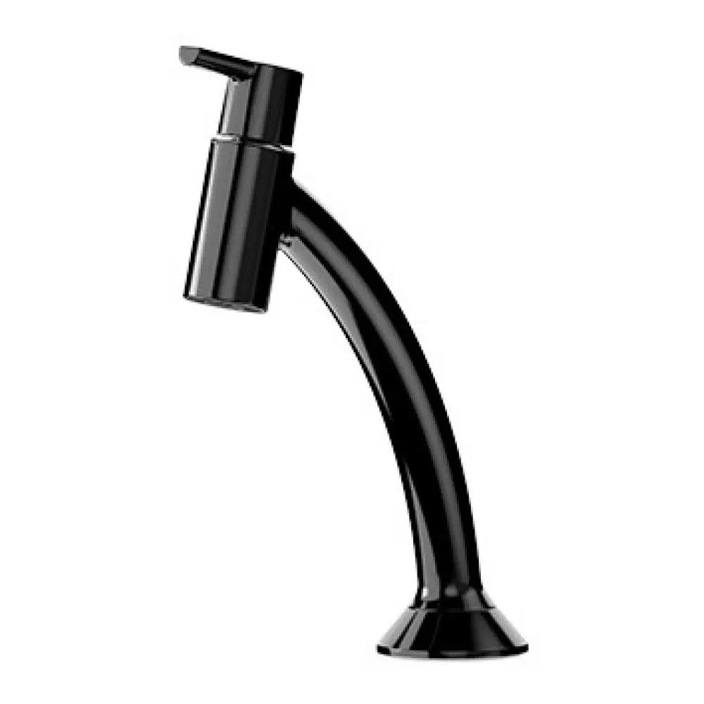 Torneira de Mesa Curva Para Lavatório Preta Blukit