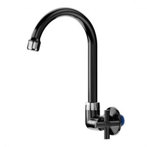 Torneira de Parede Para Cozinha Preta Blukit