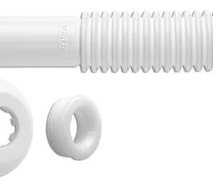Tubo De Ligação Branco Ajustável Para Vaso Sanitário Blukit