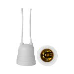 Bocal E27 Com Rabicho Branco 4A 250V Decorlux