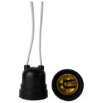 Bocal E27 Com Rabicho Preto 4A 250V Decorlux