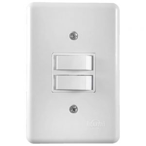 Conjunto Interruptor Simples + Interruptor Paralelo 6A 250V Stylus Ilumi