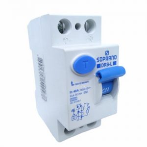 Disjuntor DR 2 Polos 40A 6kA Soprano